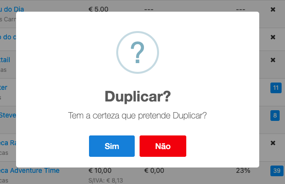 Duplicar?