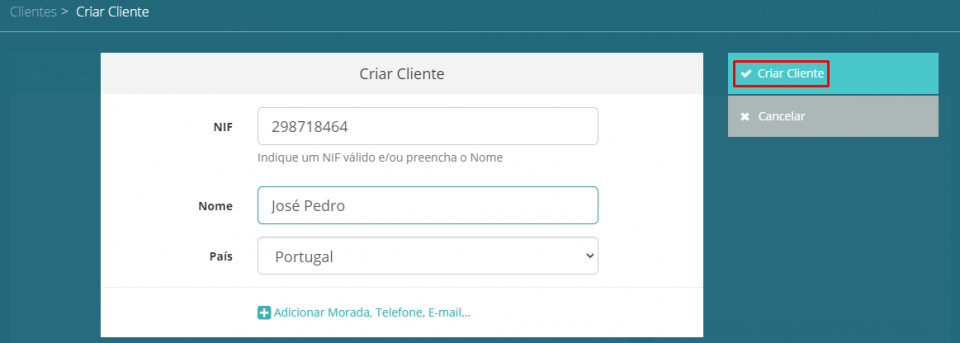 Criar menu "Clientes" POS - 3