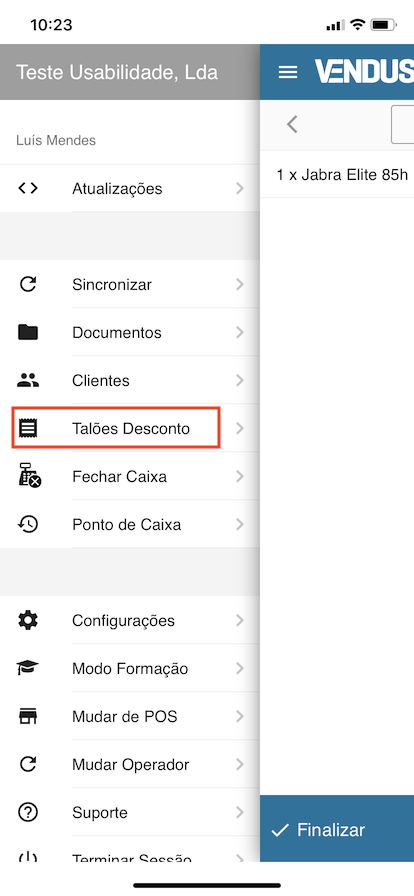 Criar Talão Desconto App - 1