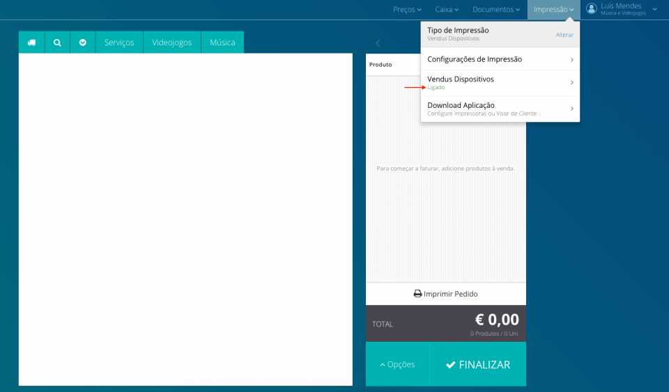 Vendus Dispositivos - POS