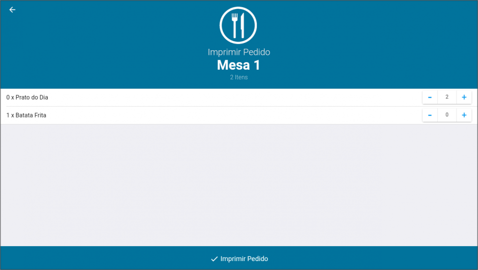 Imprimir Pedidos de Cozinha