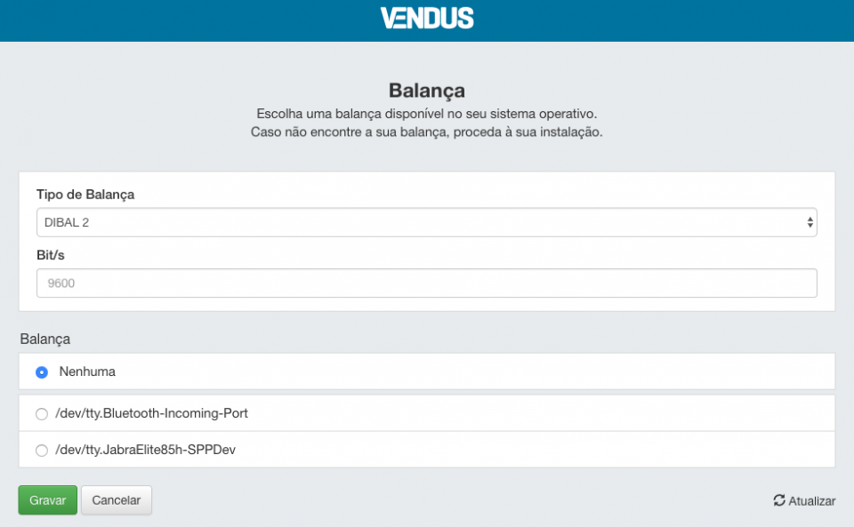 Vendus Dispositivos - Balanças